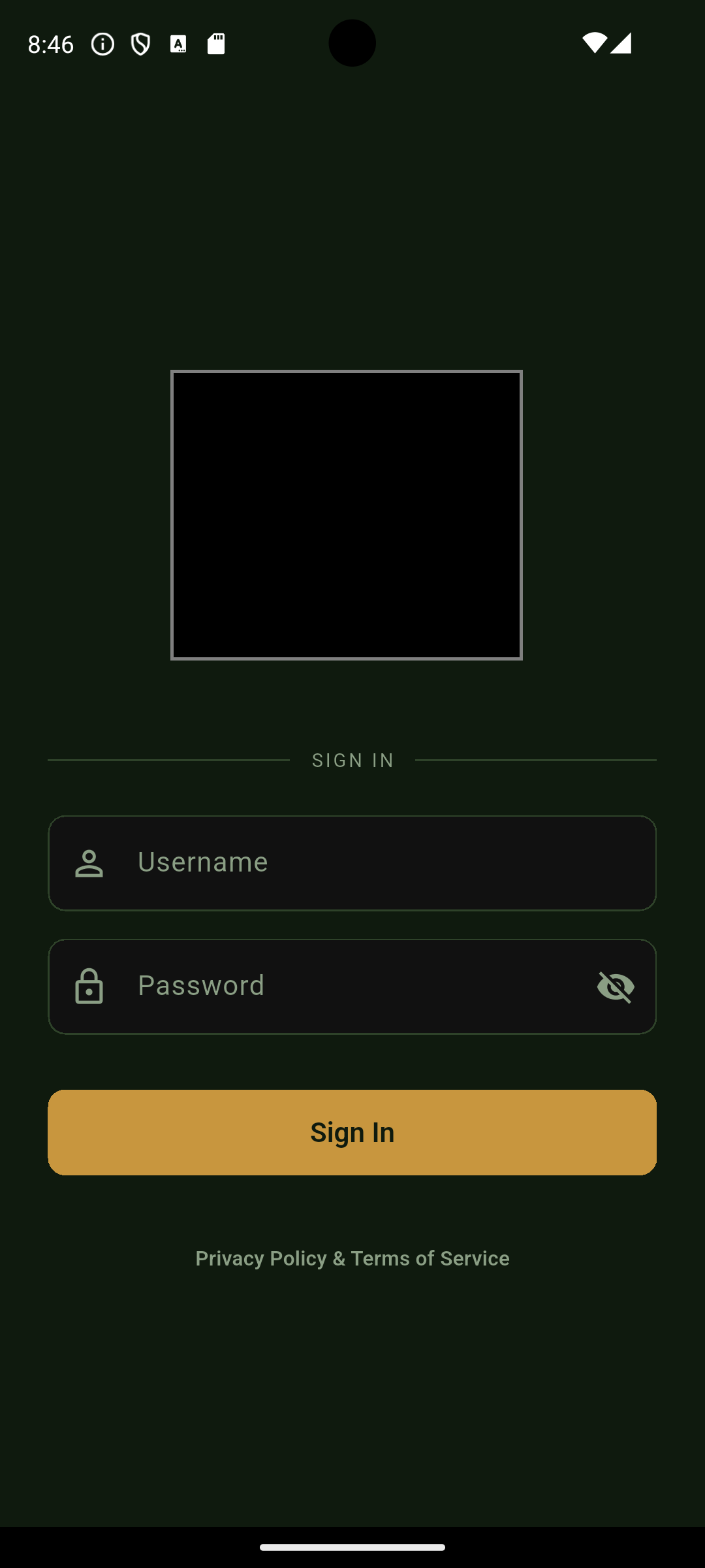 Hunting club mobile app, member screen